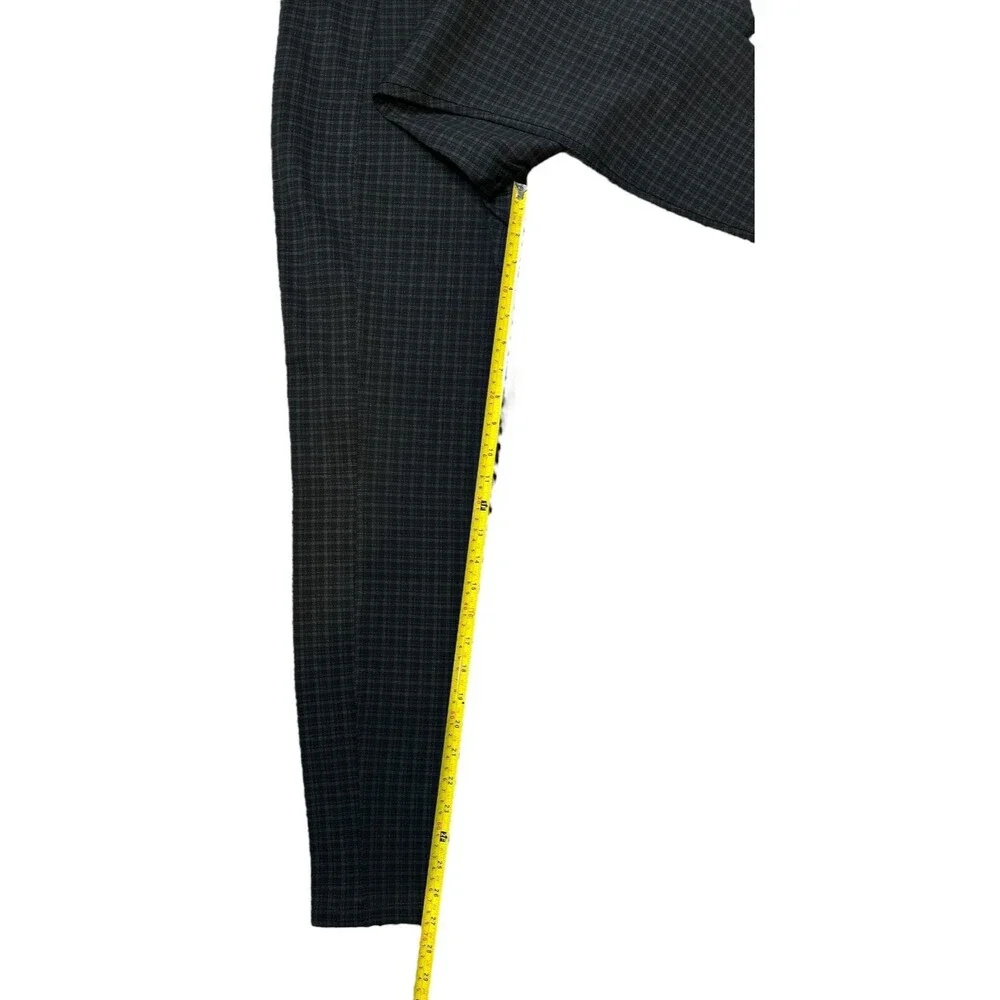 Liverpool LA Carolyn Classic Ankle Leggings‎ Size 14/32 Black Plaid Pattern NWT